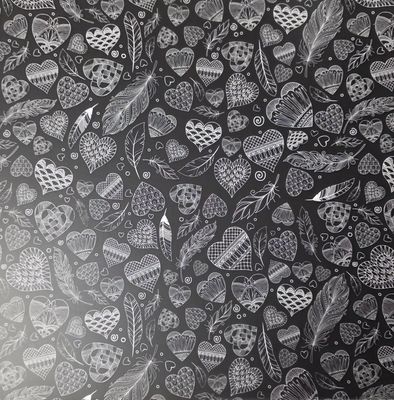 Herzen schwarz weiß