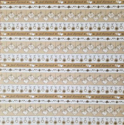 Just Married Scrapbook Papier