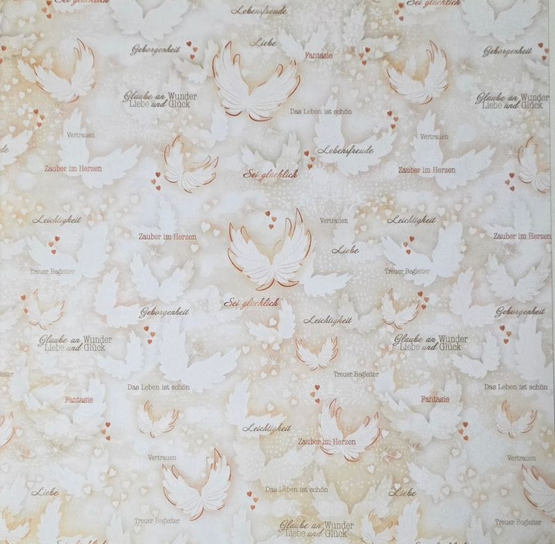 Liebe, Leichtigkeit und Vertrauen Scrapbook Papier