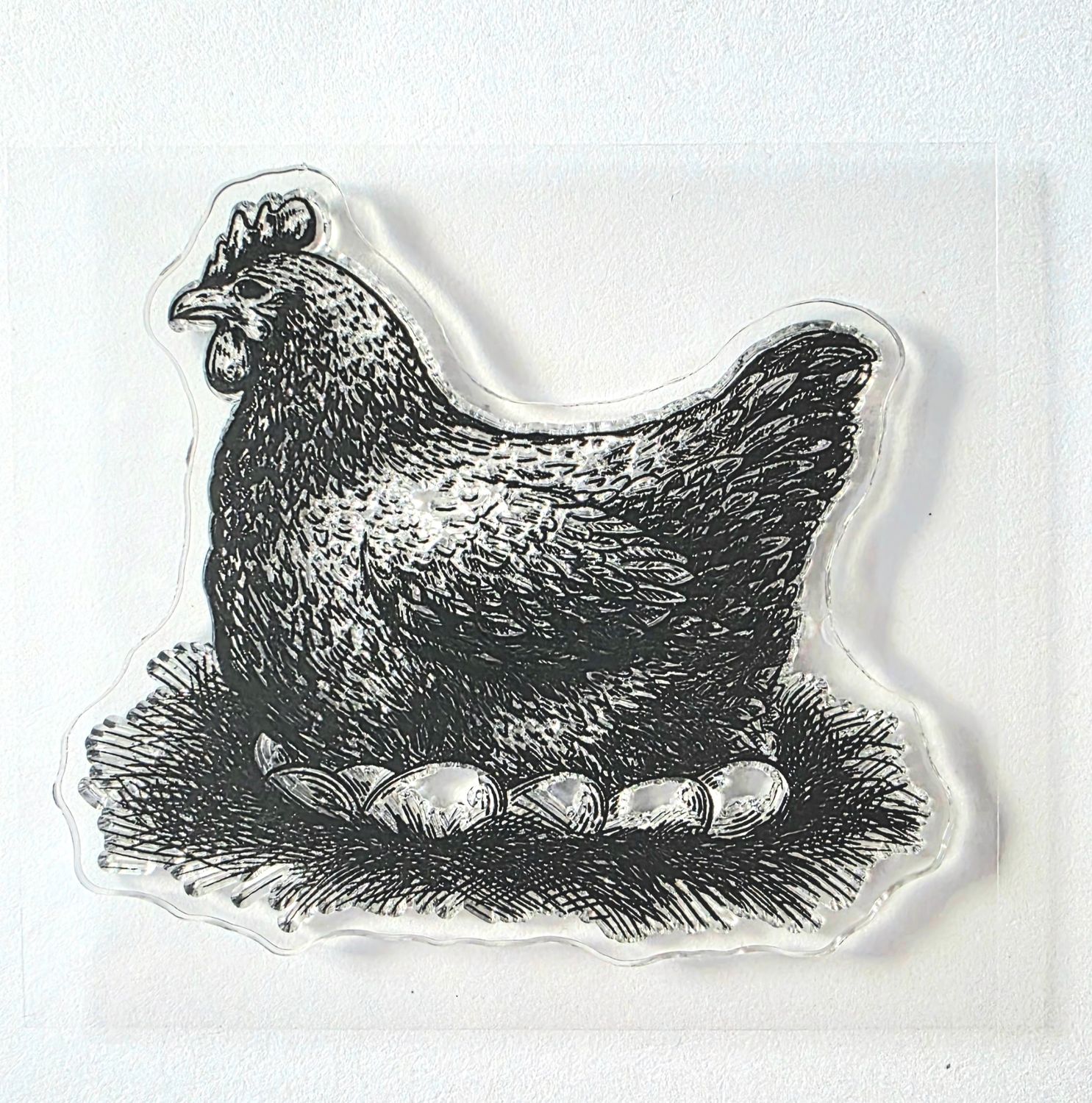 Brütende Henne Stempel