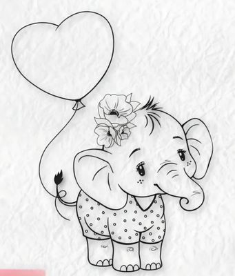 kleiner Elefant Stempel