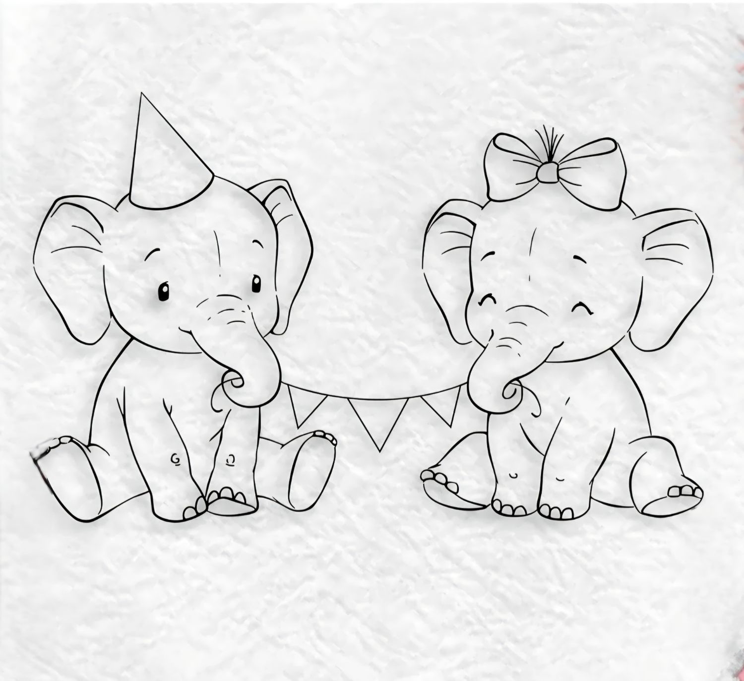 Elefanten Geburtstag Stempel Elefanten Geburtstag Stempel