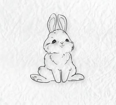 Süßes Häschen 2 Stempel