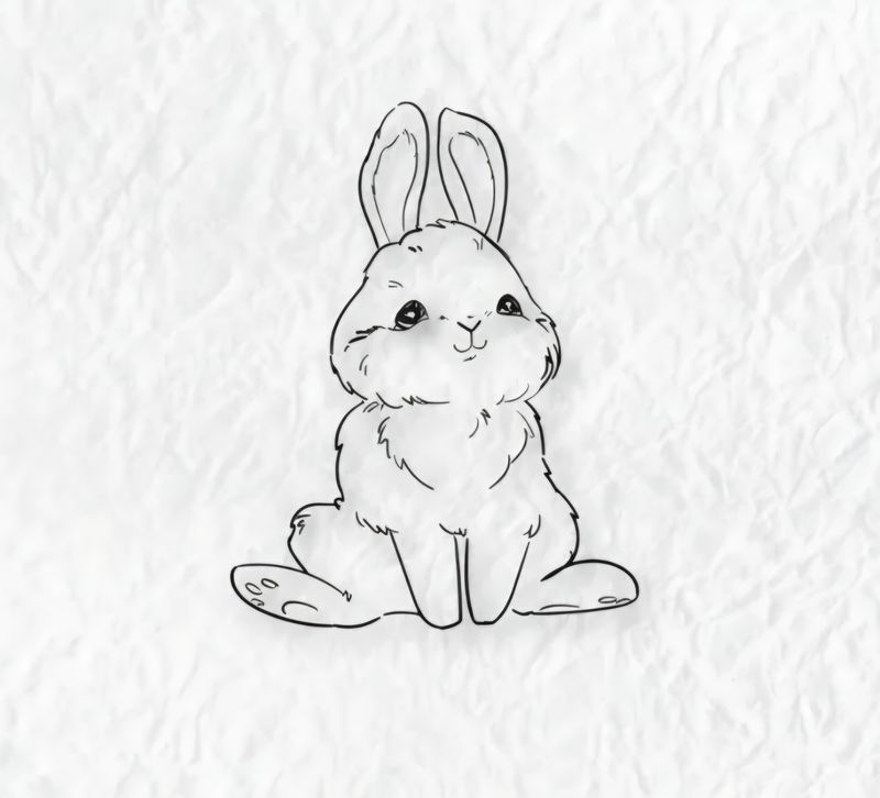 Süßes Häschen 2 Stempel