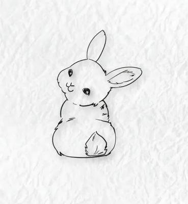Süßes Häschen Stempel