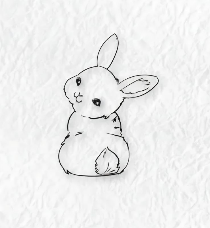 Süßes Häschen Stempel