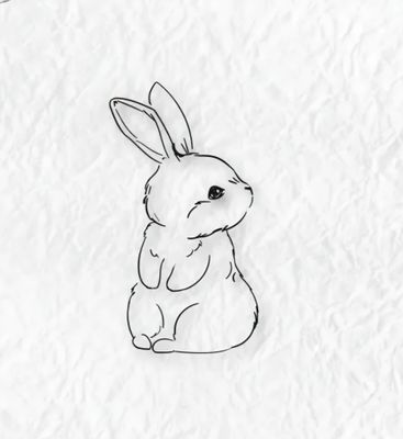 Süßer Hase Stempel