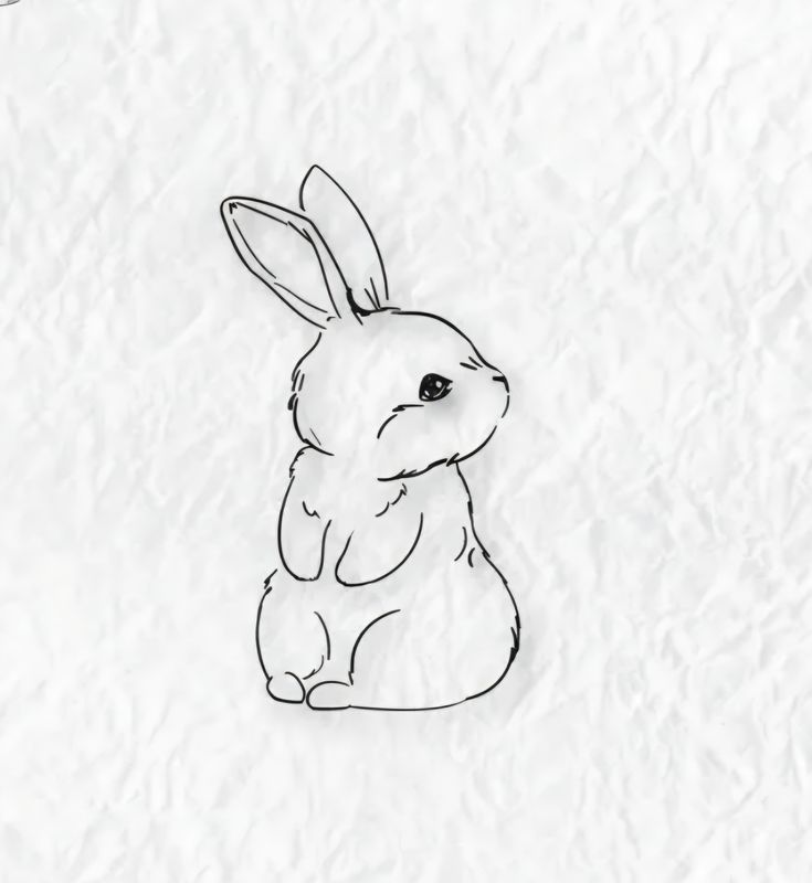 Süßer Hase Stempel