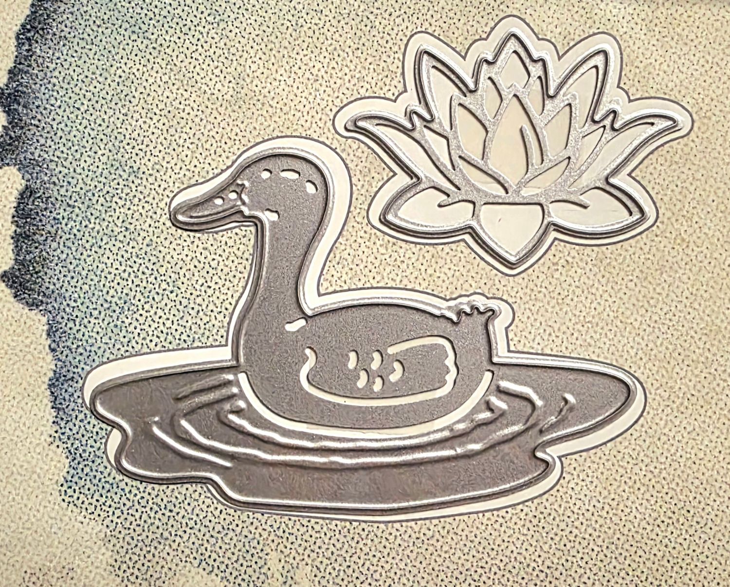 Ente und Seerose Stanze