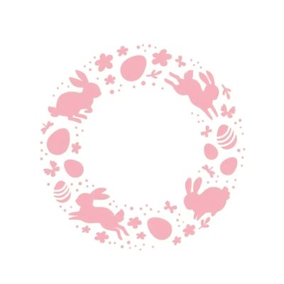 Hasen Kranz Schablone Hasen Kranz Schablone