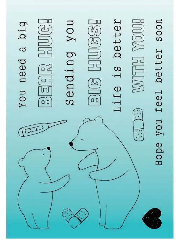 Bear Hug Stempel Set