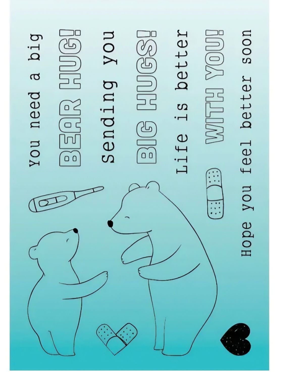 Bear Hug Stempel Set