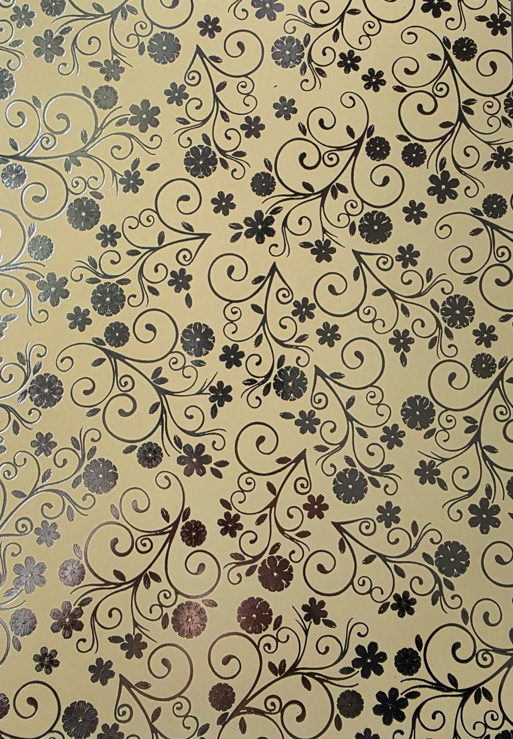 Silk Art Karamell / silber foliert