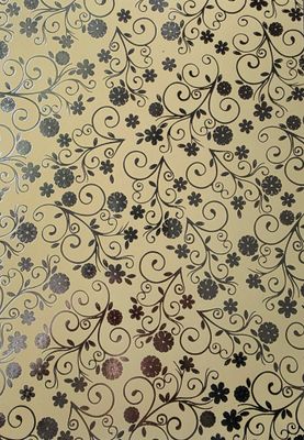 Silk Art Karamell / silber foliert