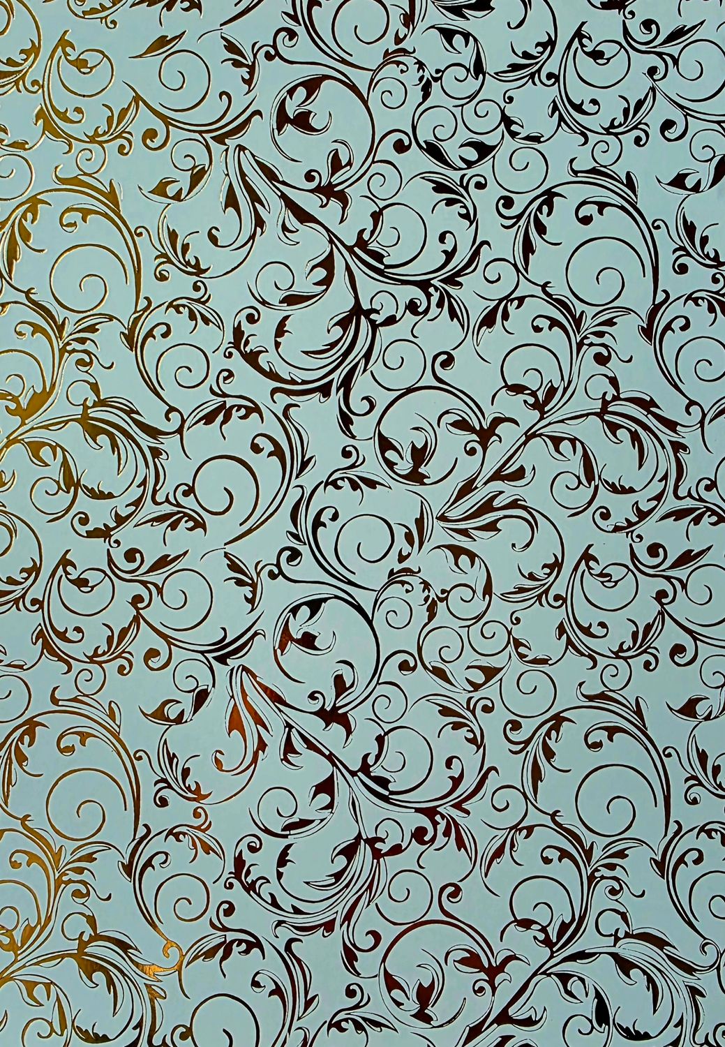 Silk Art Hellblau / Gold foliert Silk Art Hellblau / Gold foliert