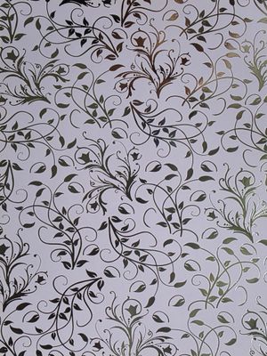 Silk Art Lila / Silber foliert