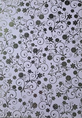 Silk Art Lila / Silber foliert