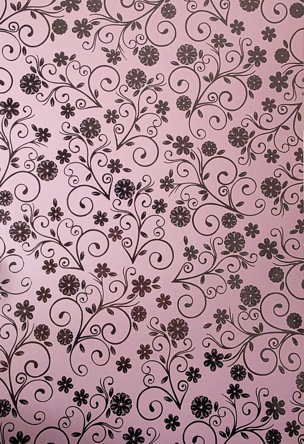 Silk Art Rosa / Silber foliert