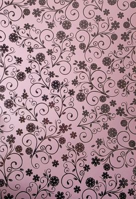 Silk Art Rosa / Silber foliert