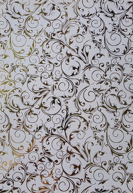 Silk Art Lila / Gold foliert Silk Art Lila / Gold foliert