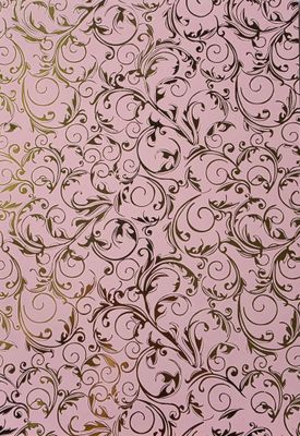 Silk Art Rosa / Gold foliert