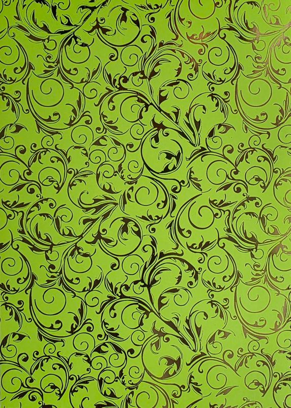 Silk Art Apfelgrün / Gold foliert Silk Art Apfelgrün / Gold foliert