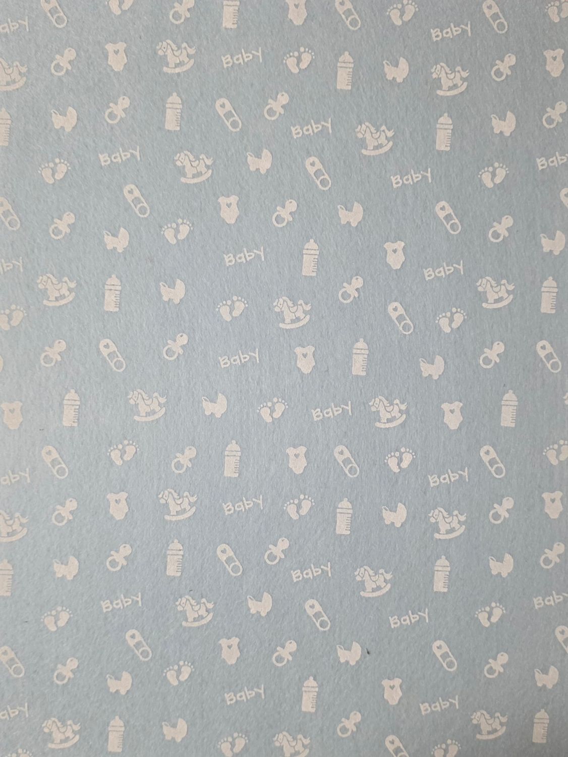 Baby Boy Motiv Filz Blau