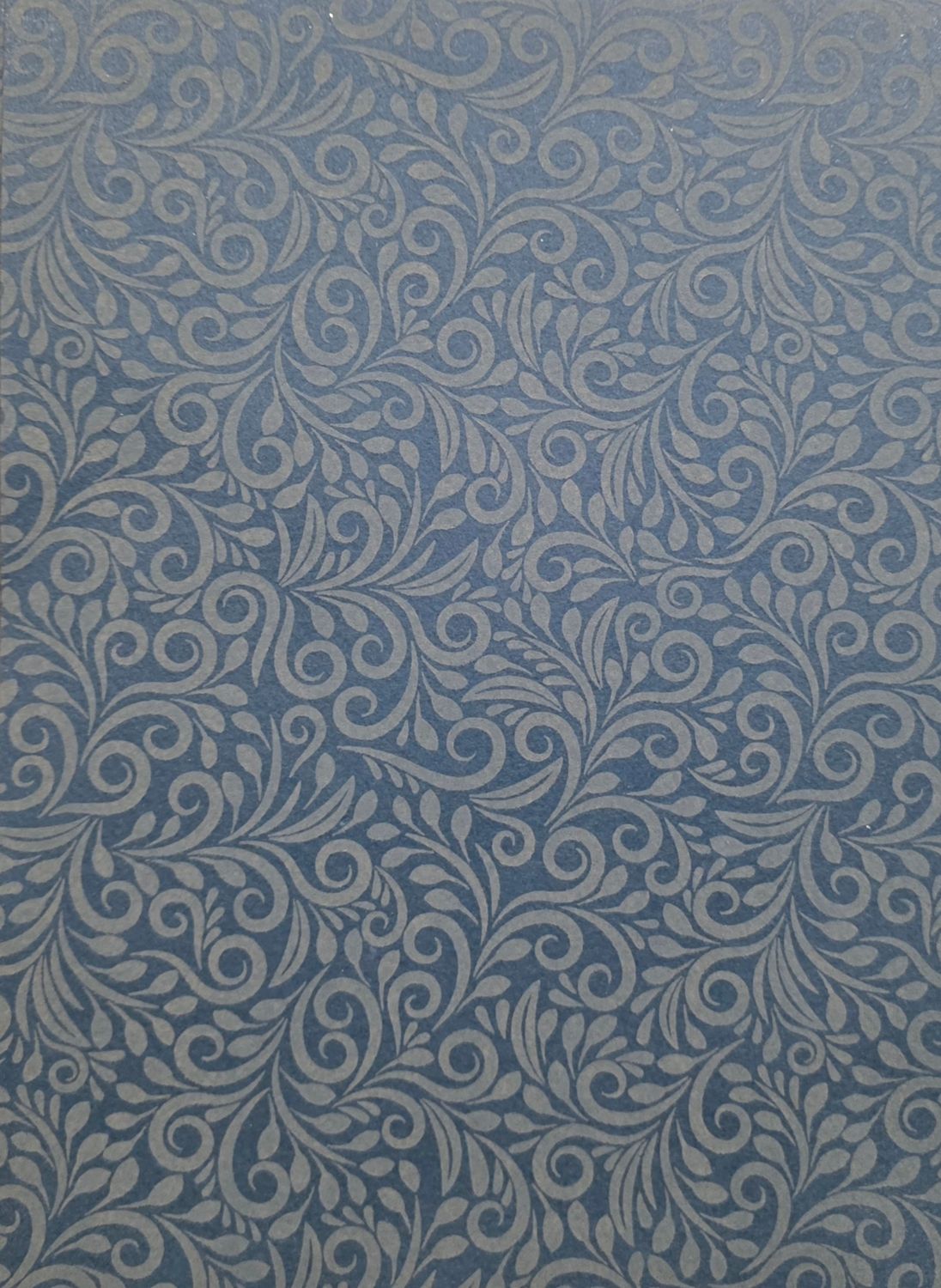 Schnörkel Türkis/Creme Motiv Filz