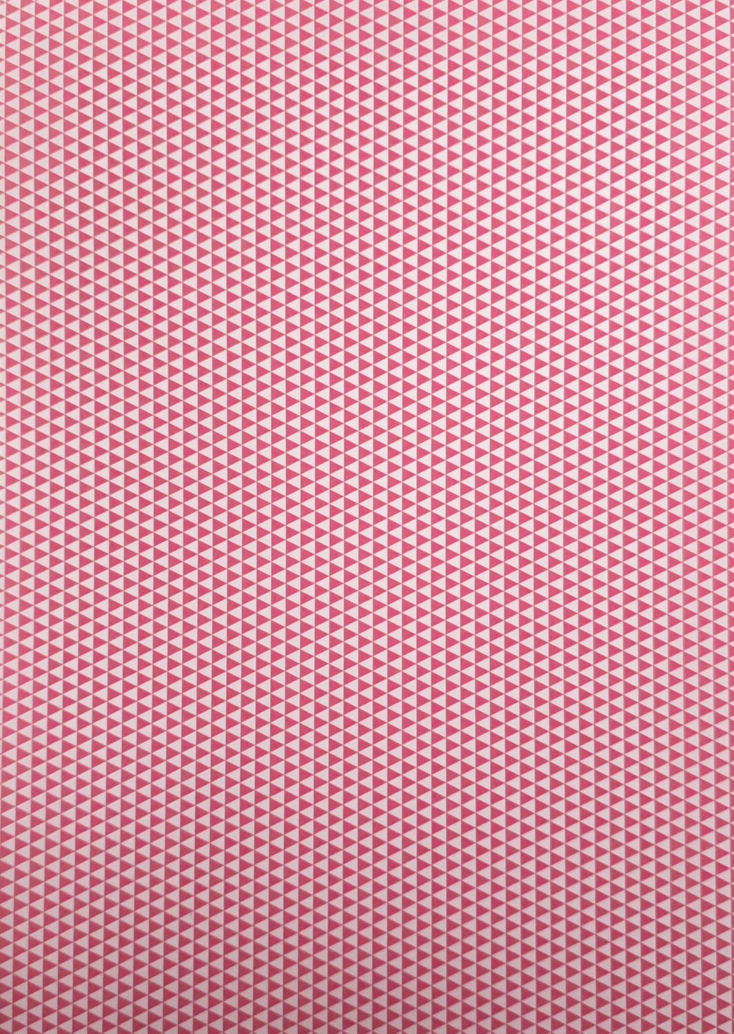 Dreiecke Rosa / weiß DinA4