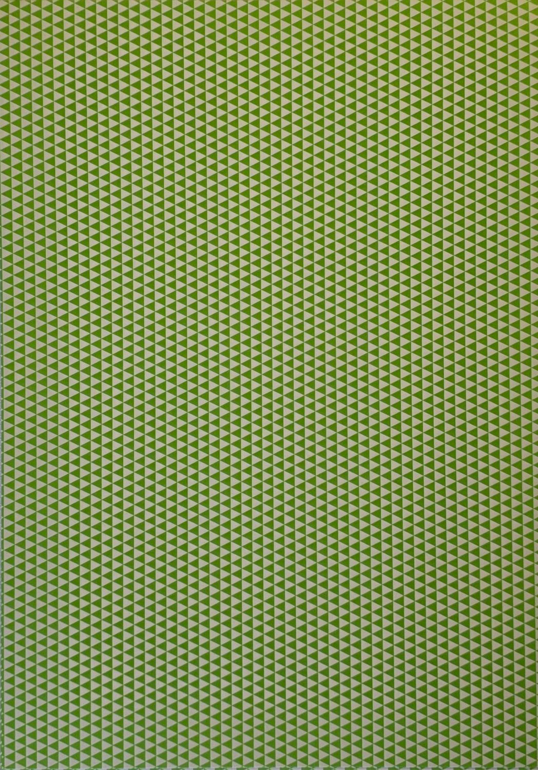 Dreiecke Hellgrün / Weiß DinA4