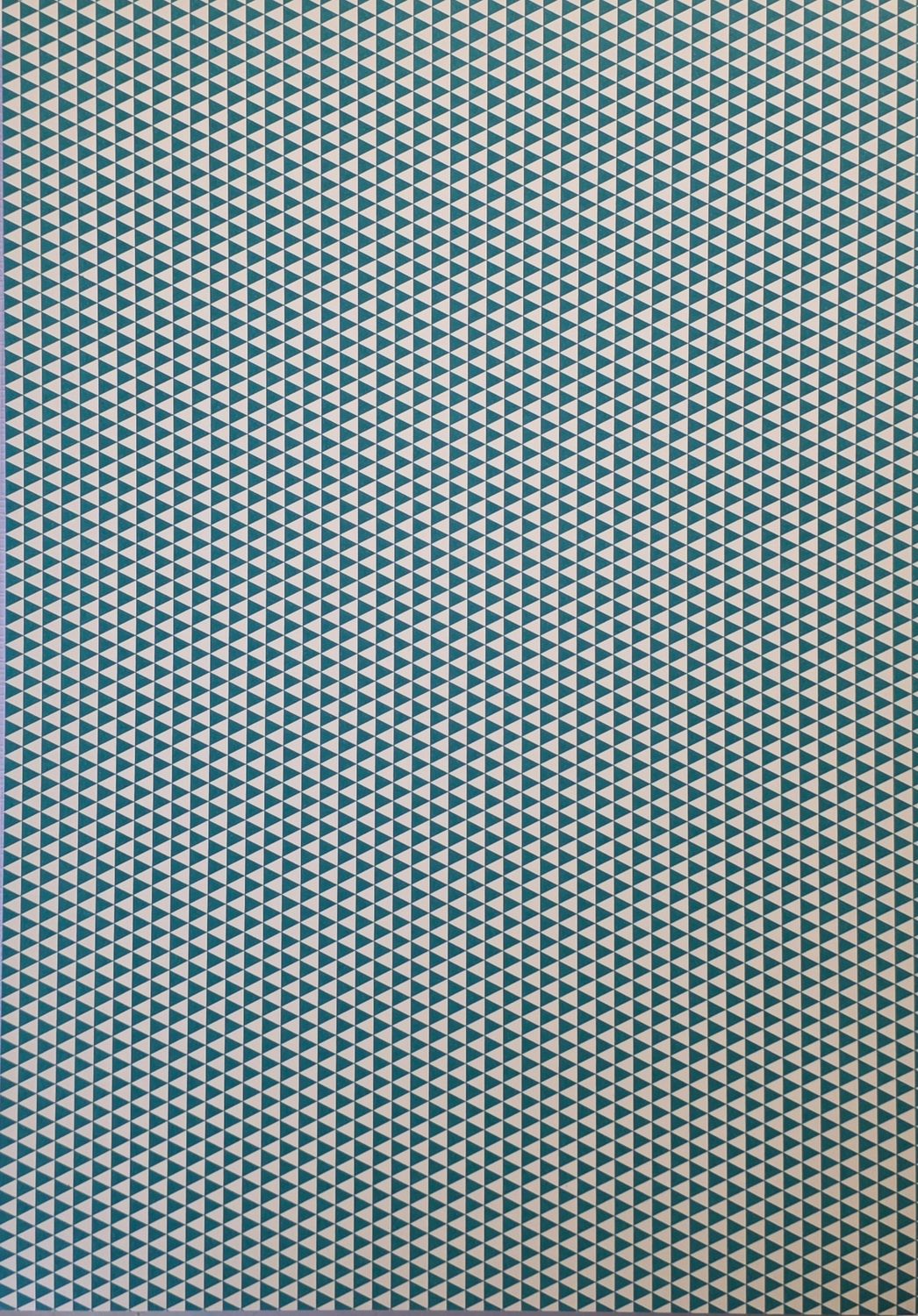 Dreiecke Türkis / Weiß