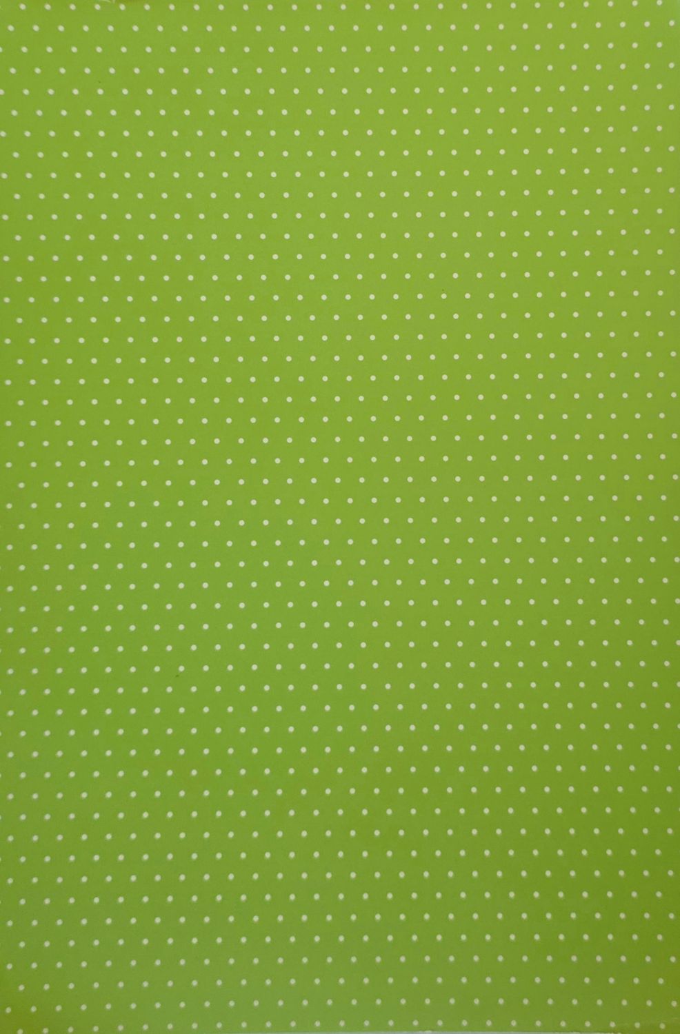 Punkte Hellgrün / Weiß DinA4