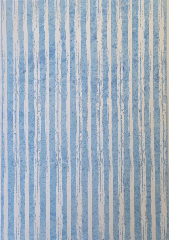 Blau und Weiß Gestreift DinA4