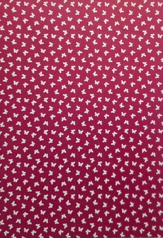 Schmetterlinge Magenta/Weiß DinA4