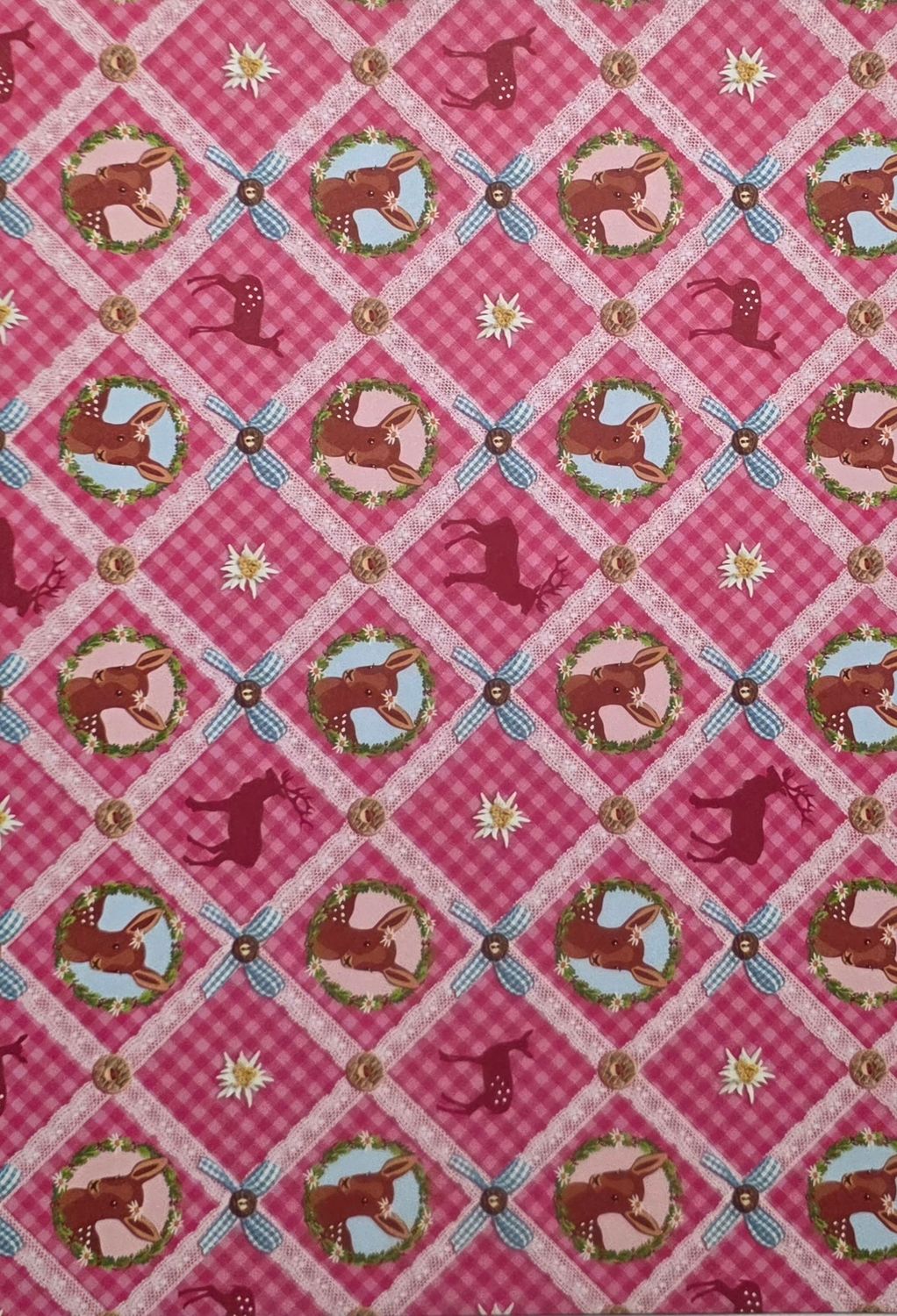 Hirsche und Rehe Motivpapier DinA4