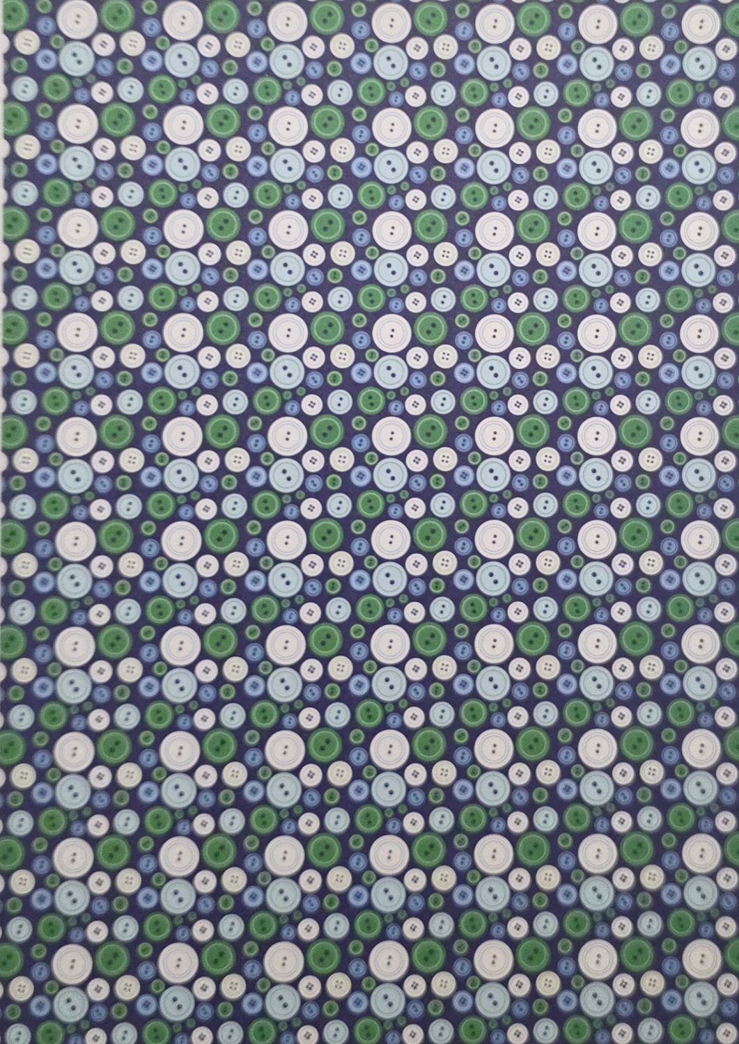 Knöpfe blau grün Motivpapier