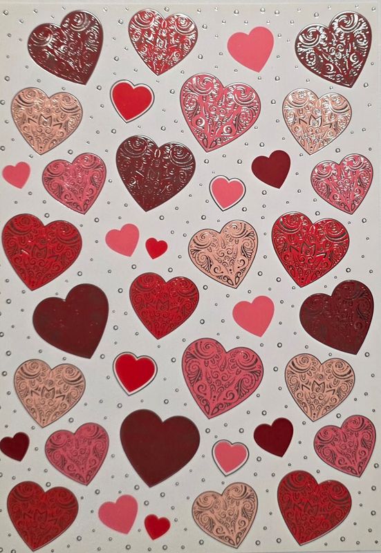 Herzen foliert Rot und Rosa