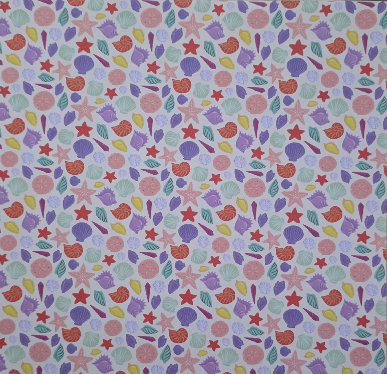 Bunte Muscheln Scrapbook Papier Bunte Muscheln Scrapbook Papier