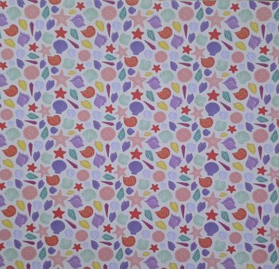 Bunte Muscheln Scrapbook Papier Bunte Muscheln Scrapbook Papier