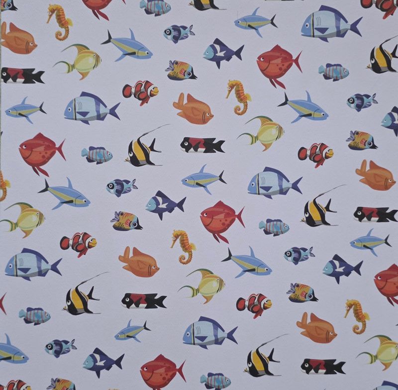 Fische und Freunde Scrapbook Papier Fische und Freunde Scrapbook Papier