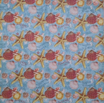 Muscheln und Seesterne Scrapbook Papier Muscheln und Seesterne Scrapbook Papier