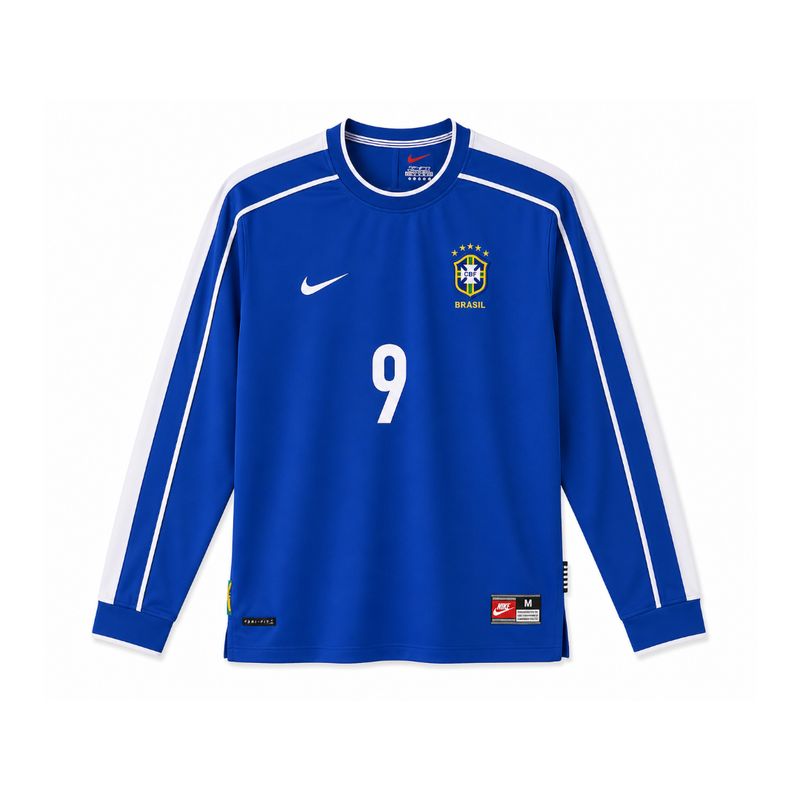 ブラジル RONALDO 9 長袖ジャージ Brazil 1998 Ronaldo 9 (L)