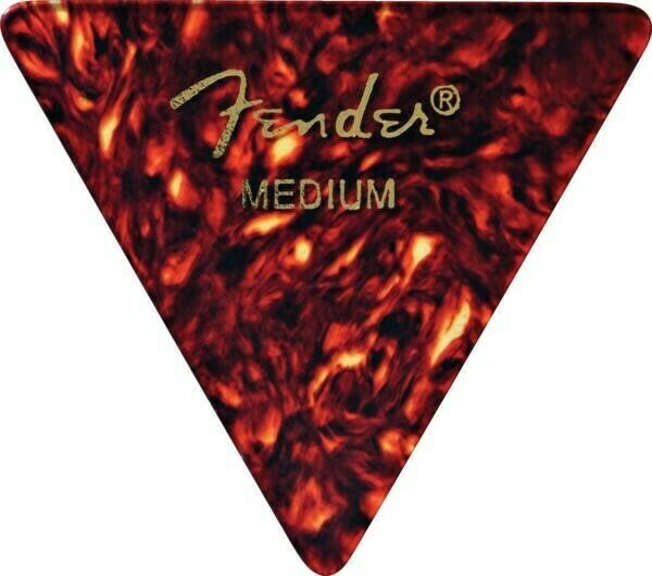Fender Classic Celluloid Guitar Picks 355 Sharp Triangle, Tortoise Shell, Medium, 5-Pack Free Shipping