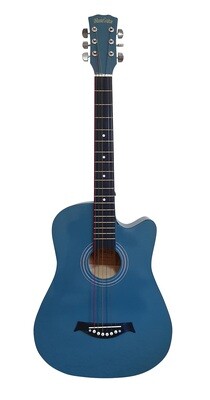 Acoustic Guitar 38 inch for Children Blue iMusic675