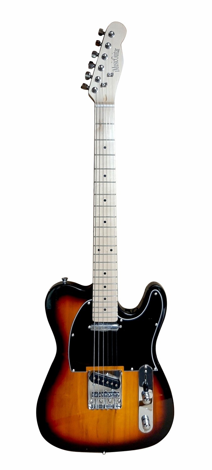 Electric Guitar Telecaster type for beginners Sunburst PG365T