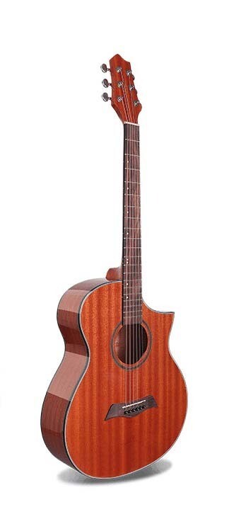 Top Grade A Spruce Acoustic guitar 40-inch full-size cutaway Brown high gloss PPG763