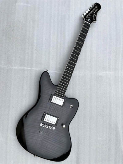 Electric Guitar Jaguar Mahogany Body Black SPS755