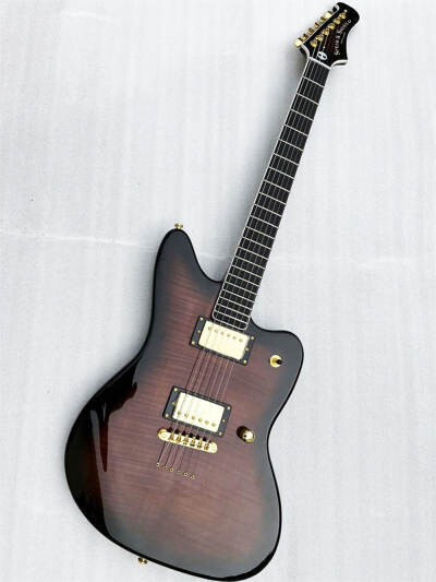Electric Guitar Jaguar Mahogany Body Brown SPS753