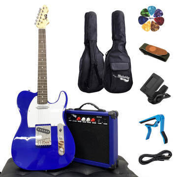 Electric Guitar 20W Amplifier Package 39 inch Standard Size TL style Blue SPS667
