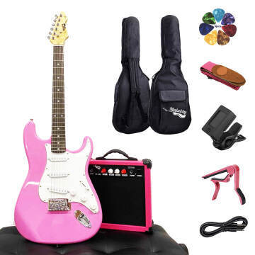 Electric Guitar 20W Amplifier Package 39 inch Standard Size Pink SPS663
